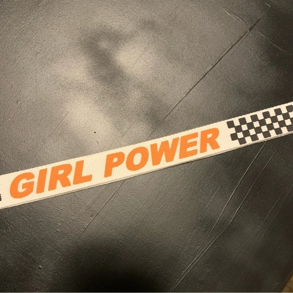 Girl Power D-Ring Belt, 50” long